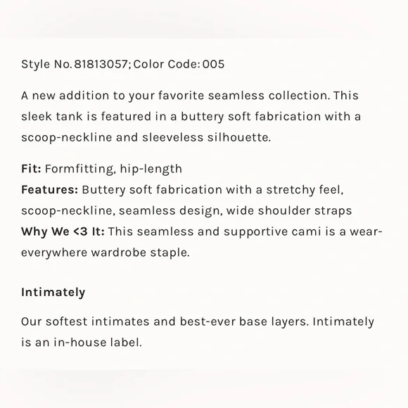 Free People Clean Lines Muscle Cami - Picture 6 of 6